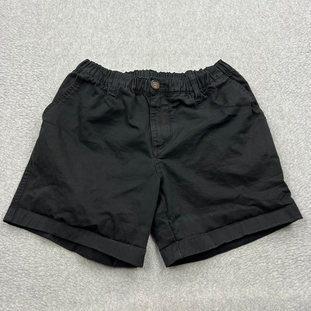 Chubbies Stretch Chino Shorts Mens XS Black Twill Dark N Stormies 5.5" Elastic